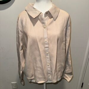 Cream Button-Up Cardigan
